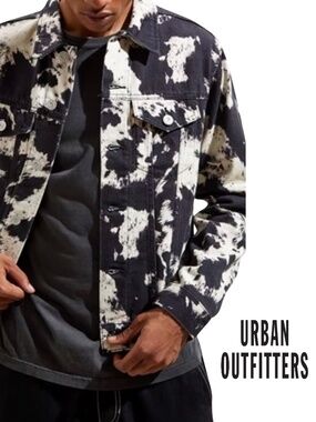 Urban Outfitters BDG Men’s “Black/White Pattern” Denim Jacket